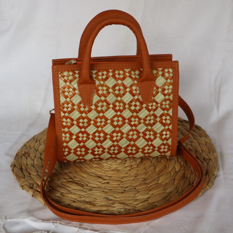 Stylish sling bag made from eco-friendly materials, perfect for casual outings with a compact and functional design.